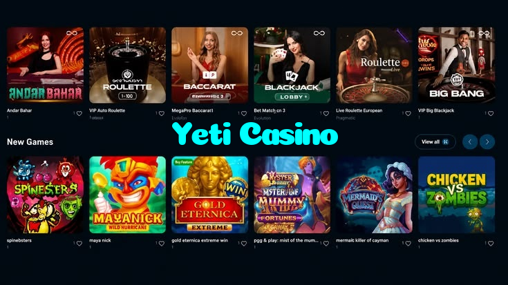 Yeti Casino خوش آمدید بونس +600% پیشکش موبائل ایپ کے پروموشن سیکشن میں دکھائی دیتی ہے۔
