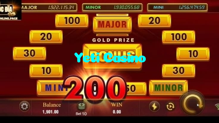 Yeti Casino casino presented on mobile device in Pakistan with slots and live games